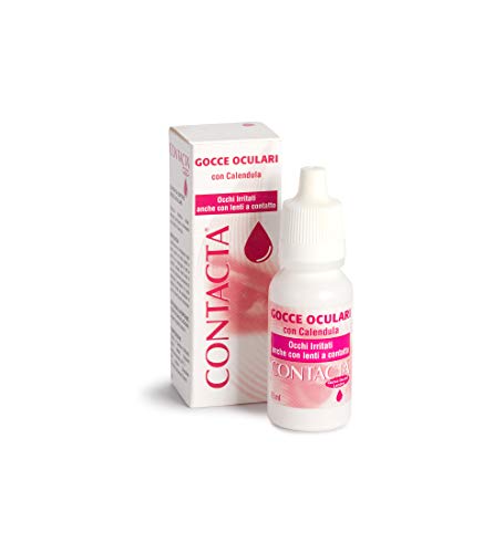 Contacta, Gocce Oculari Lenitive, Gocce Oculari Con Calendula Utili Per Occhi Irritati Anche Con Lenti A Contatto, Azione Idratante E Rinfrescante, 15