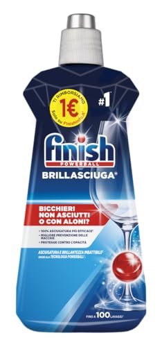 Finish Brillantante Lavastoviglie, 1 Prodotto Da 500 Ml Di Brillantante, Additivo Lavastoviglie Per Stoviglie Splendenti E Asciutte