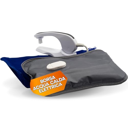 Elettrocasa - Borsa Acqua Calda Elettrica Teporino - Borsa Calda Elettrica Ricaricabile Pronta In 10' - Borsa Dell'Acqua Calda Mantenimento Calore 6H