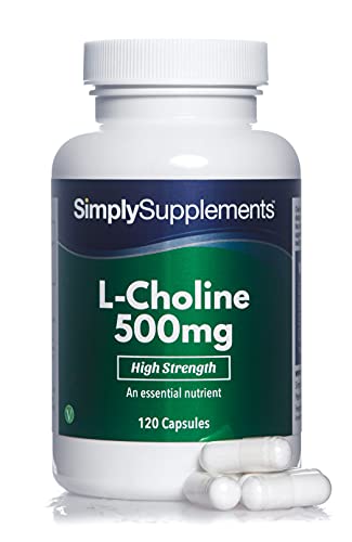 Colina Bitartrato Attiva 500 Mg Extra Forte - 120 Capsule - 2 Mesi Di Durata - Adatto Ai Vegani - Simplysupplements