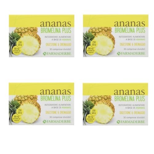 Farmaderbe Ananas Bromelina Plus 30 Compresse Divisibili (4)
