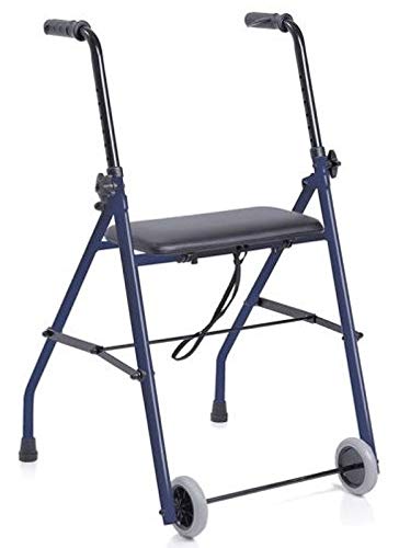 Rollator Acciaio 2 Ruote 2 Puntali Con Sedile Cod.Art. Rp682 - Ra-215151N