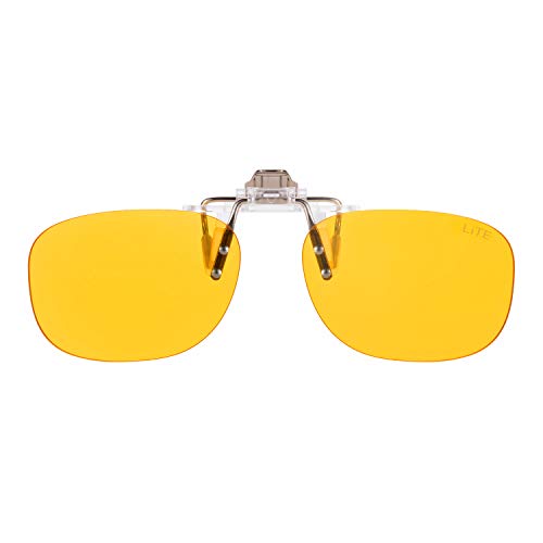 Prisma Bluelightprotect Computer Glasses Clip-On - 'Lite' - For Glasses Wearer - Excellent Protection Against Blue Light - For Pc&Tv