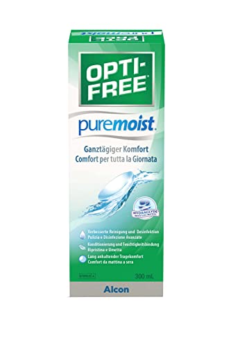 Opti-Free Puremoist Soluzione Per Lenti A Contatto, Bottiglia Singola, Color Transparente, 300 Ml, 1