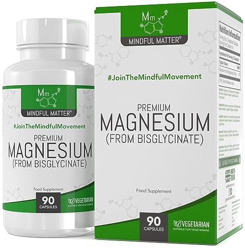 Mm Magnesio Bisglicinato | 90 Magnesio Glicinato Capsule - 250Mg Magnesium Glycinate Per Dose | Non-Ogm, Senza Glutine E Allergeni | Prodotto Nel Regn