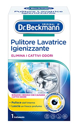 Dr. Beckmann Pulitore Lavatrice Igienizzate, Prodotto Cura Lavatrice Con Carboni Attivi, Rimuove Odori Spiacevoli, 250 G, Confezione Da 1