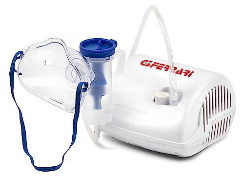 G3 Ferrari G30056 Macchina Per Aereosol, Senza Olio, Compressore, 12-14,5 Psi, 8-10 L/Min, Bianco