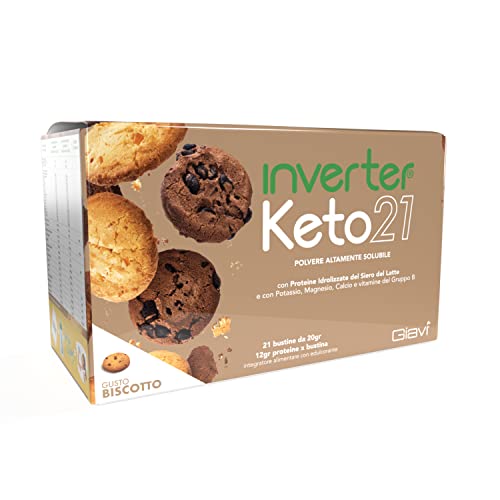 Giavì Inverter Keto21 Bustine - Integratore A Base Di Proteine, Sali Minerali E Vitamine - Indicato Per La Dieta Chetogenica - Attiva La Chetosi - Die