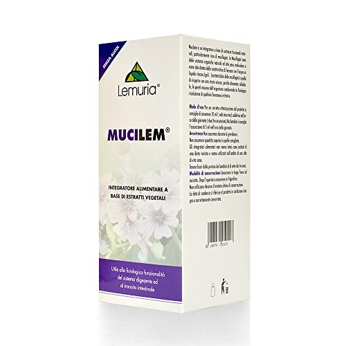Lemuria - Mucilem, Integratore Alimentare A Base Di Piante E Derivati, Utile Per Il Sistema Digerente Intestinale - 200 Ml