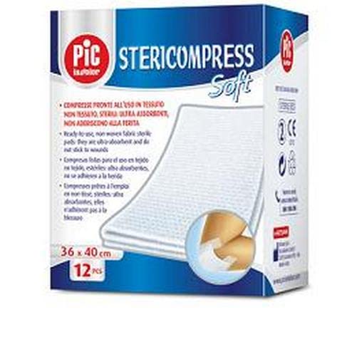 Pic Stericompress - Soft Compresse In Tnt 7,5Cm X 7,5Cm, 12 Garze