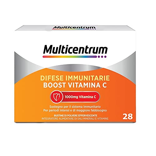Multicentrum Difese Immunitarie Boost Vitamina C, Integratore Alimentare Con 1000 Mg Vitamina C E Sali Minerali, Aiuta Il Buon Funzionamento Del Siste