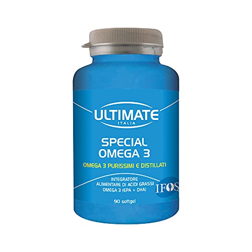 Ultimate Italia - Special Omega 3 - 90 Softgel - Acidi Grassi Polinsaturi Con Elevata Concentrazione Di Epa E Dha - 100% Naturale, Senza Glutine E Lat