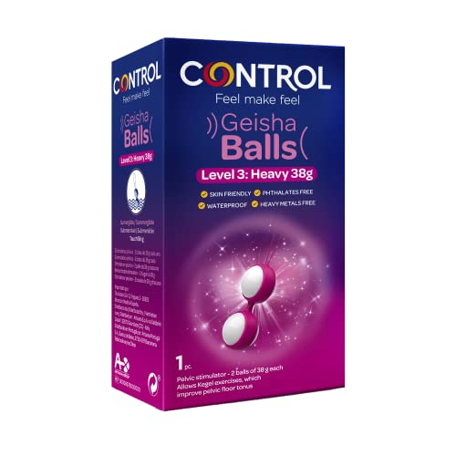 Control Palline Vaginali Per Tonificazione Pavimento Pelvico Geisha Balls, Level 3 Heavy, 38 G