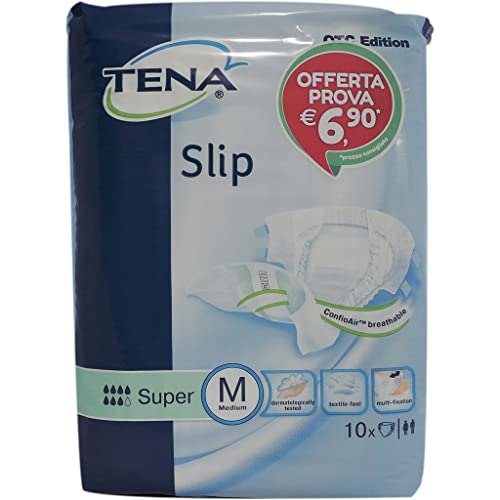 Tena Slip Super Pannolone Mutandina Assorbente Misura M 10 Pezzi