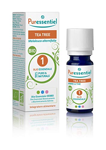 Puressentiel Olio Essenziale Di Tea Tree, 100% Puro E Naturale, Oebbd (Olio Essenziale Botanicamente E Biochimicamente Definito), Da Agricoltura Biolo
