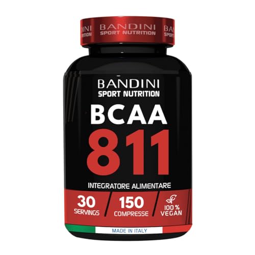 Bandini® Aminoacidi Ramificati Bcaa 8 1 1 | 150 Compresse Aminoacidi Ramificati Fermentati Con Vitamina B1 E B6 | 8.1.1 Con Leucina, Isoleucina, Valin