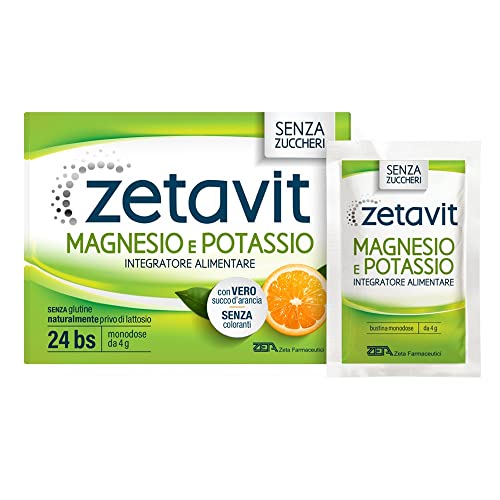 Zeta Farmaceutici Zetavit Magnesio Potassio Senza Zucchero 24 Bustine Da 6 G
