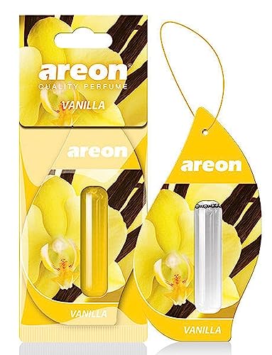 Areon Liquido Profumo Auto Deodorante Vaniglia Dolce Profumo Pendente Appeso Lunga Durata 3D 5 Ml Confezione Da 1