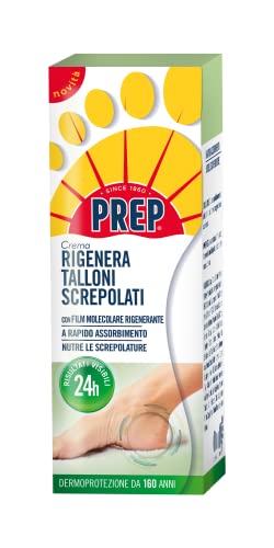 Prep, Crema Rigenera Talloni, Crema Idratante Per Talloni Screpolati, Ammorbidisce E Nutre La Pelle, A Base Di Burro Di Karitè, Pantenolo E Vitamina E