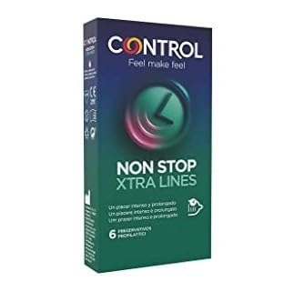 Control Non Stop Xtra Lines Profilattico, 6 Pezzi