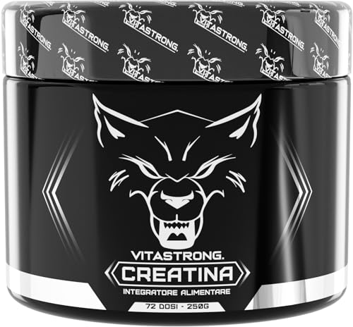 Creatina Monoidrato Solo 100% Creapure® | Vitastrong Creatina In Polvere Pura | Fine E Solubile | Per Sviluppo Massa Muscolare E Preworkout