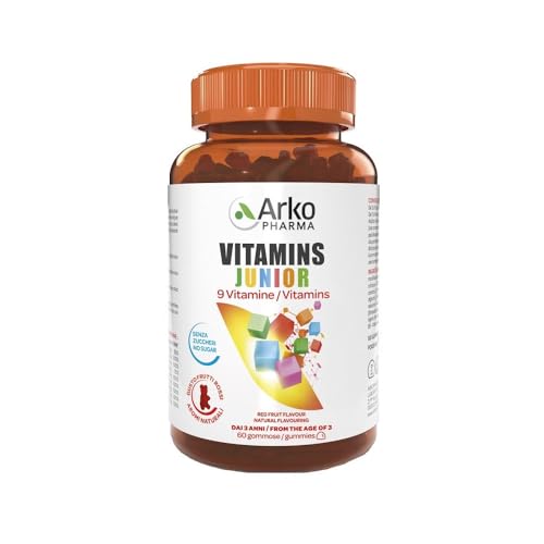 Arkofarm Vitamins Junior 60 Gummies Senza Zuccheri Gusto Frutti Rossi