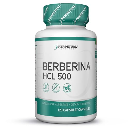 Berberina 500Mg, 120 Capsule Vegane Ad Alto Dosaggio Di Pura Berberina. Funzione Cardiovascolare E Depurativa, Regola Il Transito Intestinale E La Fun