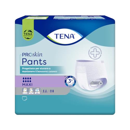 Tena Proskin - Pants Maxi Mutandine Assorbenti Per Incontinenza Taglia M, 8Pezzi