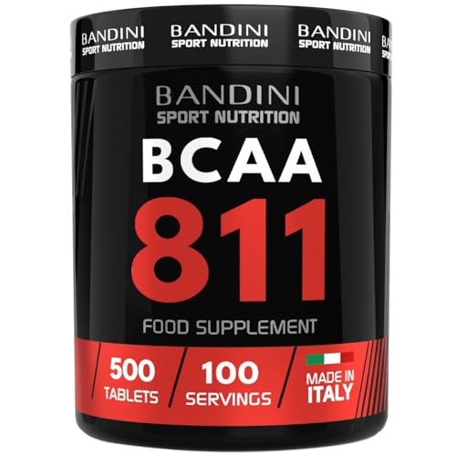 Bandini® Aminoacidi Ramificati Bcaa 8 1 1 | 500 Compresse Aminoacidi Ramificati Fermentati Con Vitamina B1 E B6 | 8.1.1 Con Leucina, Isoleucina, Valin