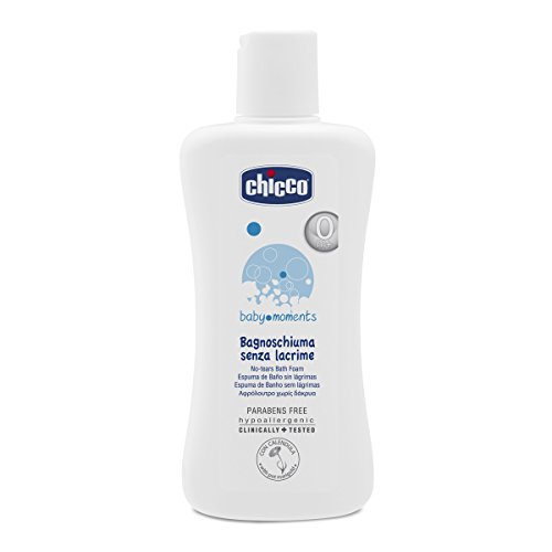 Chicco Baby Moments Bagnoschiuma Per Bambini E Neonati, Detergente Per Pelli Sensibili, Formula Senza Lacrime Ed Estratti Di Calendula, Senza Alcool E