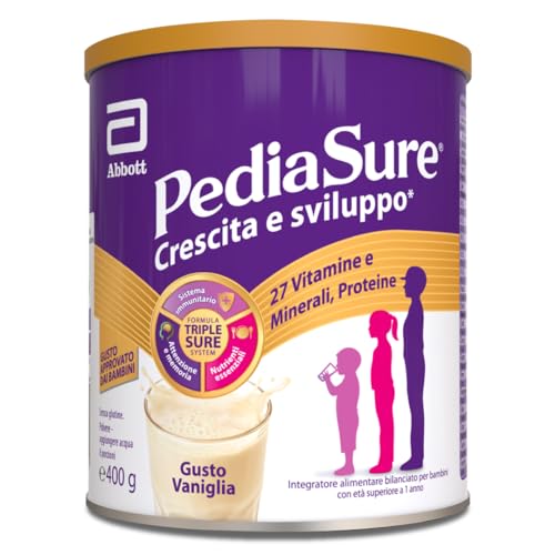 Pediasure Crescita E Sviluppo, Integratore Alimentare Per Bambini, Multivitaminico Con 27 Vitamine E Minerali E Proteine Per Bambini Di Età Superiore