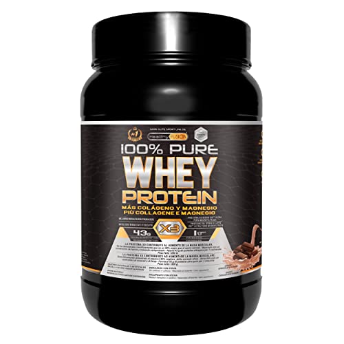 Healthy Fusion Whey Protein 100% Pura | Proteine Whey + Collagene + Magnesio | Proteine Del Siero Di Latte Isolate Per Lo Sviluppo Muscolare | Massa M