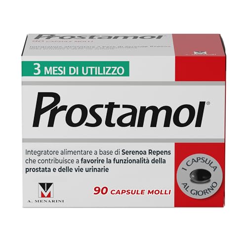 Prostamol 90 Capsule Molli - Integratore Alimentare A Base Di Serenoa Repens (320 Mg) Per Favorire La Funzionalità Della Prostata E Delle Vie Urinarie