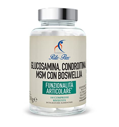 Rite-Flex, Integratore Di Glucosamina E Condroitina Con Boswellia Serrata (180 Compresse)