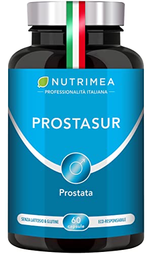 Prostasur | Integratore Alimentare Con Saw Palmetto, Prugna Africa, Zinco E Ortica | 60 Capsule Origine Vegetale | Benessere Della Prostata E Delle Vi