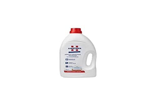 Amuchina Professional - Additivo Igienizzante Con Ammorbidente, Adatto A Bianchi E Colorati, Trasparente, 3Lt