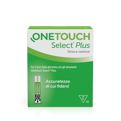 Onetouch Select® Plus Strisce Reattive Per 50 Test Glicemici Per L’Automonitoraggio Della Glicemia I 1 Confezione Contenente 50 Strisce Reattive