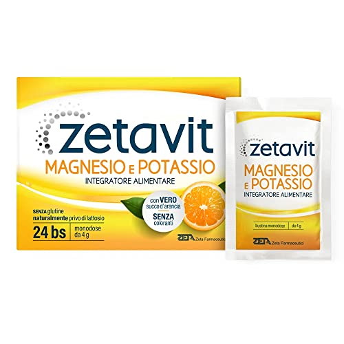 Zeta Farmaceutici Zetavit - Magnesio E Potassio Integratore Alimentare, 24 Buste