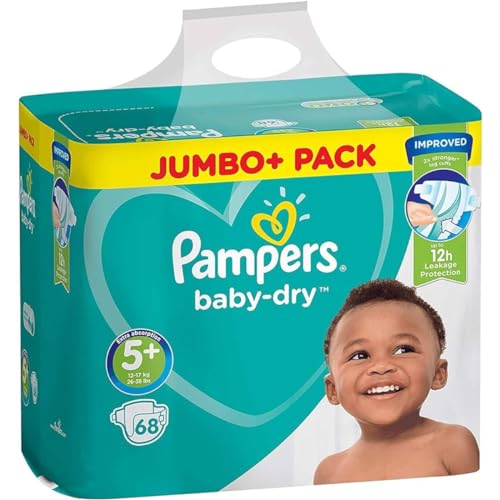 Pampers Baby Dry, 68 Pannolini, Taglia 5 (13-27 Kg)