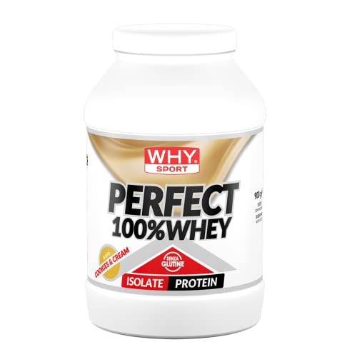 Why Sport Perfect 100% Whey - Proteine Whey - Proteine Isolate - Proteine In Polvere Con Aminoacidi Essenziali Per La Massa Muscolare - Gusto Cookies&