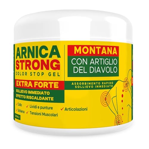Arnica Gel Forte - Arnica Per Cavalli Uso Umano 99% E Artiglio Del Diavolo Forte Crema Riscaldante Muscoli Sportiva Per Massaggio Cervicale E Lombare-