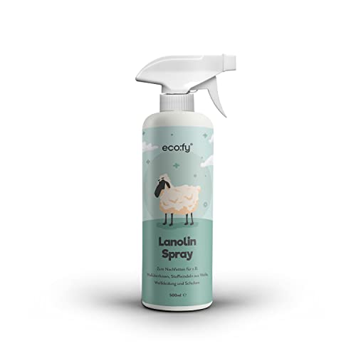 Eco:Fy Spray Lanolina, Grasso Liquido Per Lana Come Spray Per Ingrassare Vestiti Di Lana, Pantaloni Di Lana E Scarpe Di Lana, Privo Di Pesticidi E Pec