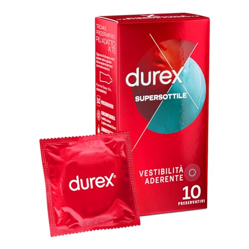 Durex Settebello Super Sottile Preservativi Ad Alta Sensibilità, 1 Profilattici