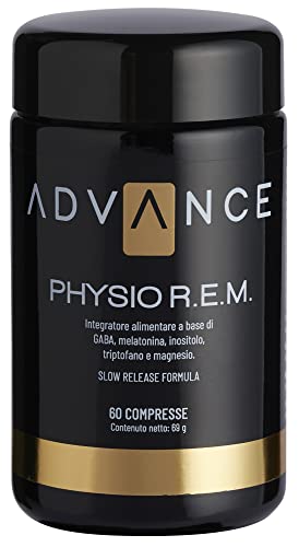 Physio R.E.M. 60 Compresse - Gaba, Melatonina, Inositolo, Triptofano E Magnesio Per Migliorare Il Riposo Con La Nuova Formula A Lento Assorbimento