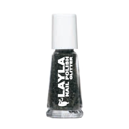 Smalto Glitter Nero Oro