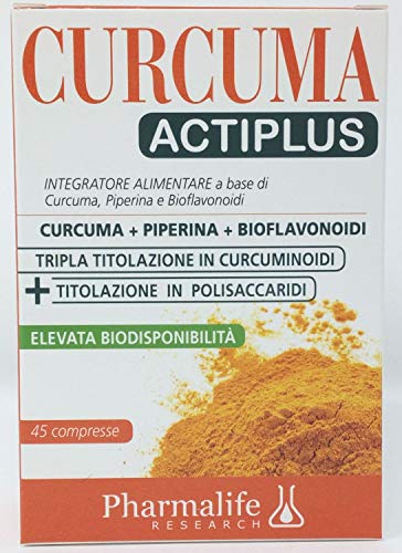 Pharmalife Curcuma Actiplus 45 Compresse : Integratore Di Curcuma, Piperina E Bioflavonoidi