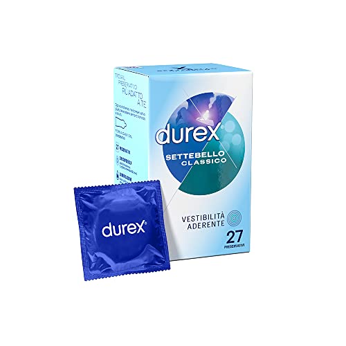 Durex Settebello Preservativi Forma Classica, 27 Profilattici