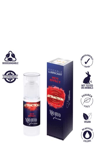 Attraction Lubricante Efecto Calor Sabor Mojito 50 Ml