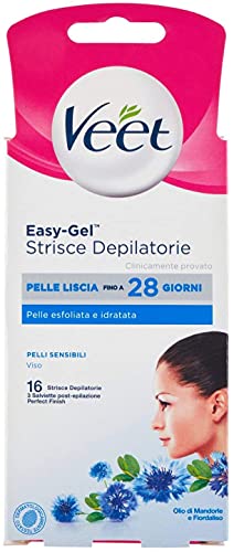 Veet Strisce Depilatorie Viso Per Pelli Sensibili