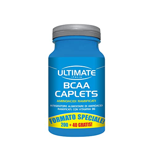 Ultimate Italia - Bcaa 2:1:1-240 Compresse - Aminoacidi Ramificati (Bcaa) In Rapporto 2.1.1 - Con Vitamina B6 Per Una Maggiore Assimilazione, Senza La